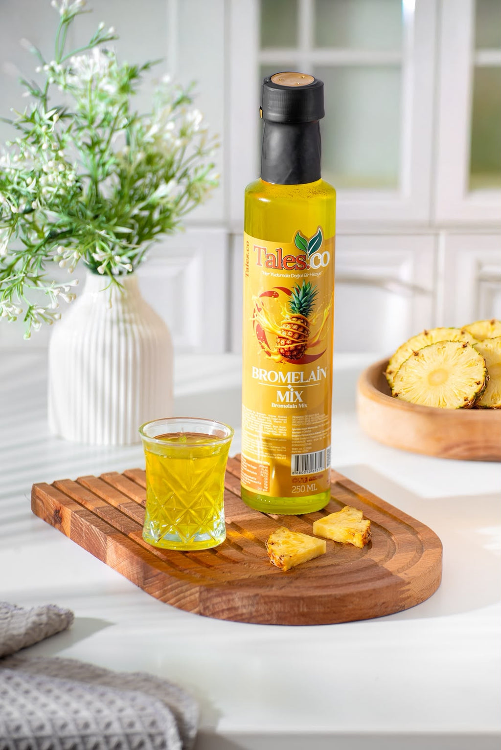 Bromelain Mix – Ananas Özlü Bitkisel Karışım Arındırıcı İçecek 250 ml