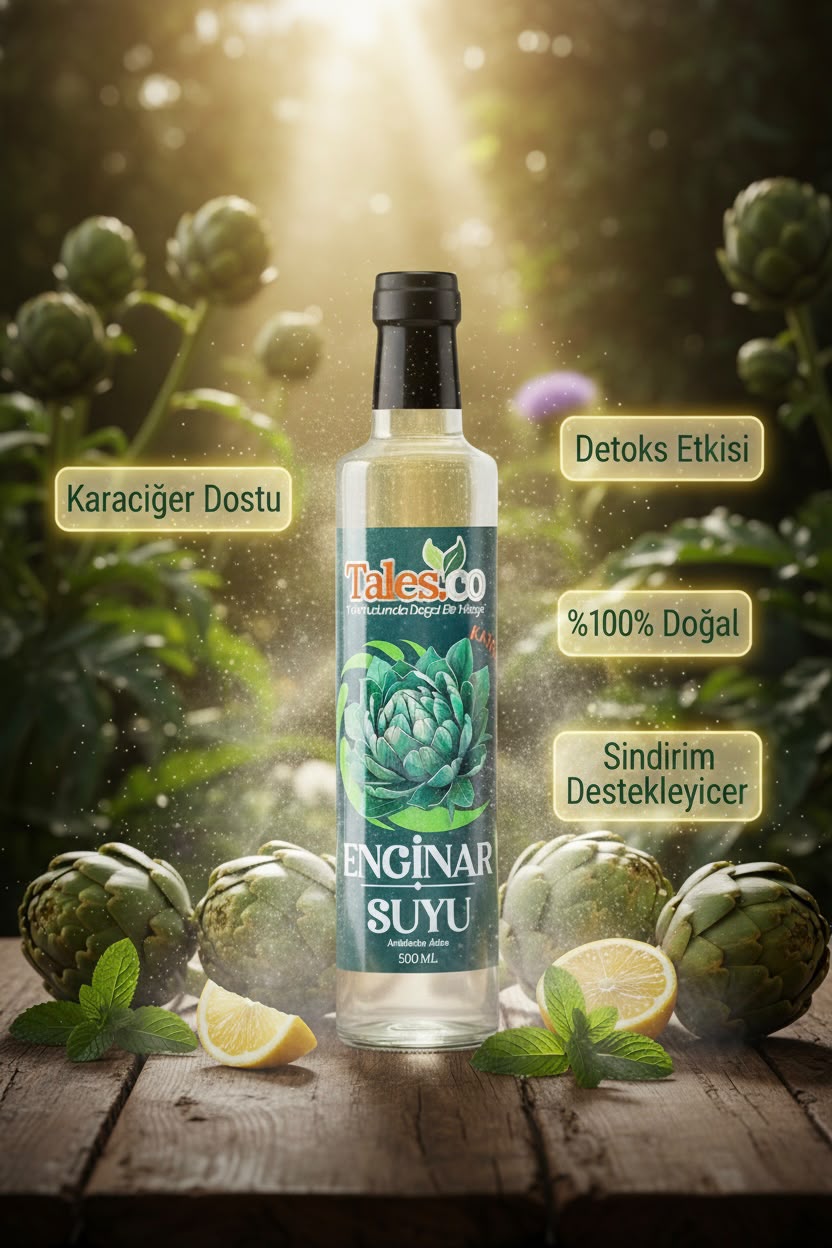 Doğal Enginar Suyu 500 ml – Katkısız ve Şekersiz